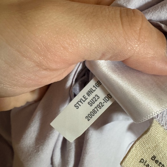 Madewell Poplin Ruffle A-Line Maxi Dress Sz XL in Lilac NEW Cottage Cotton - Picture 6 of 9